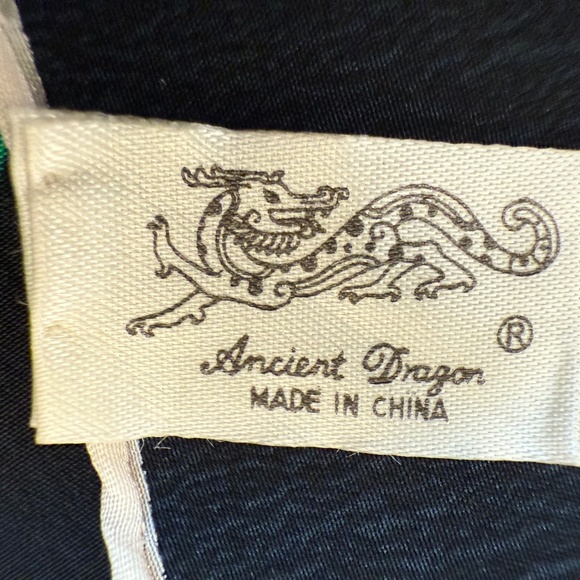 Tulip 100% Silk Scarf – Bold Abstract Stripes – Hand Rolled Hem - Picture 8 of 9